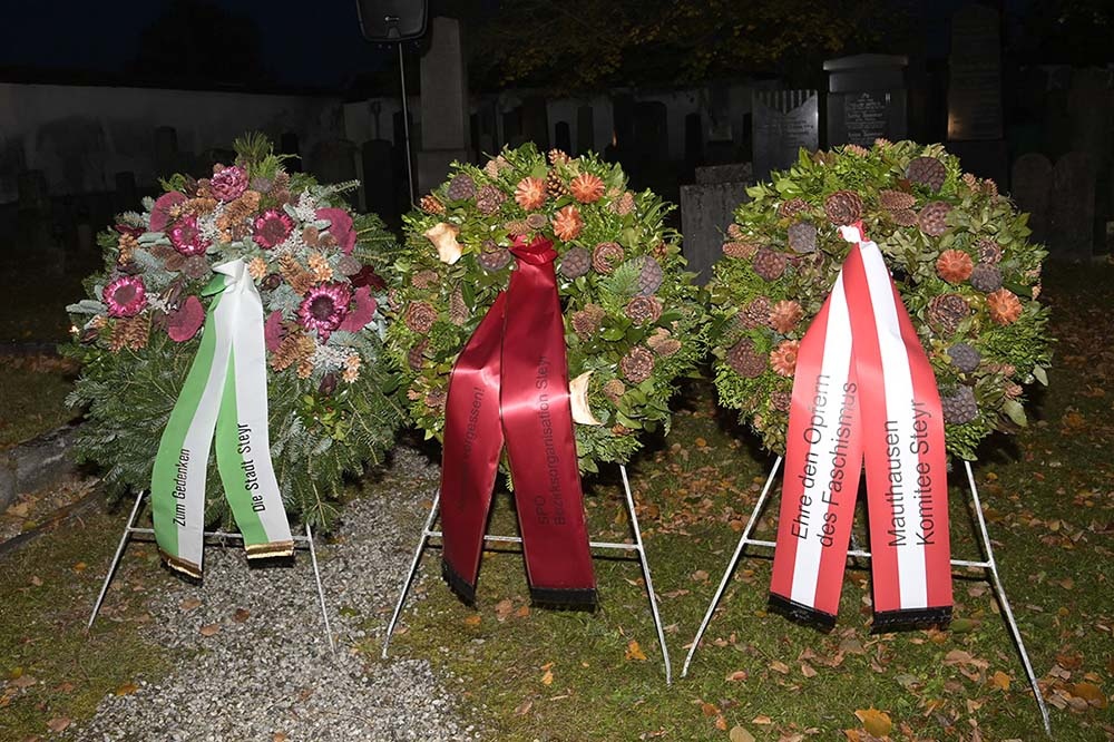 Gedenkfeier am jüdischen Friedhof Steyr