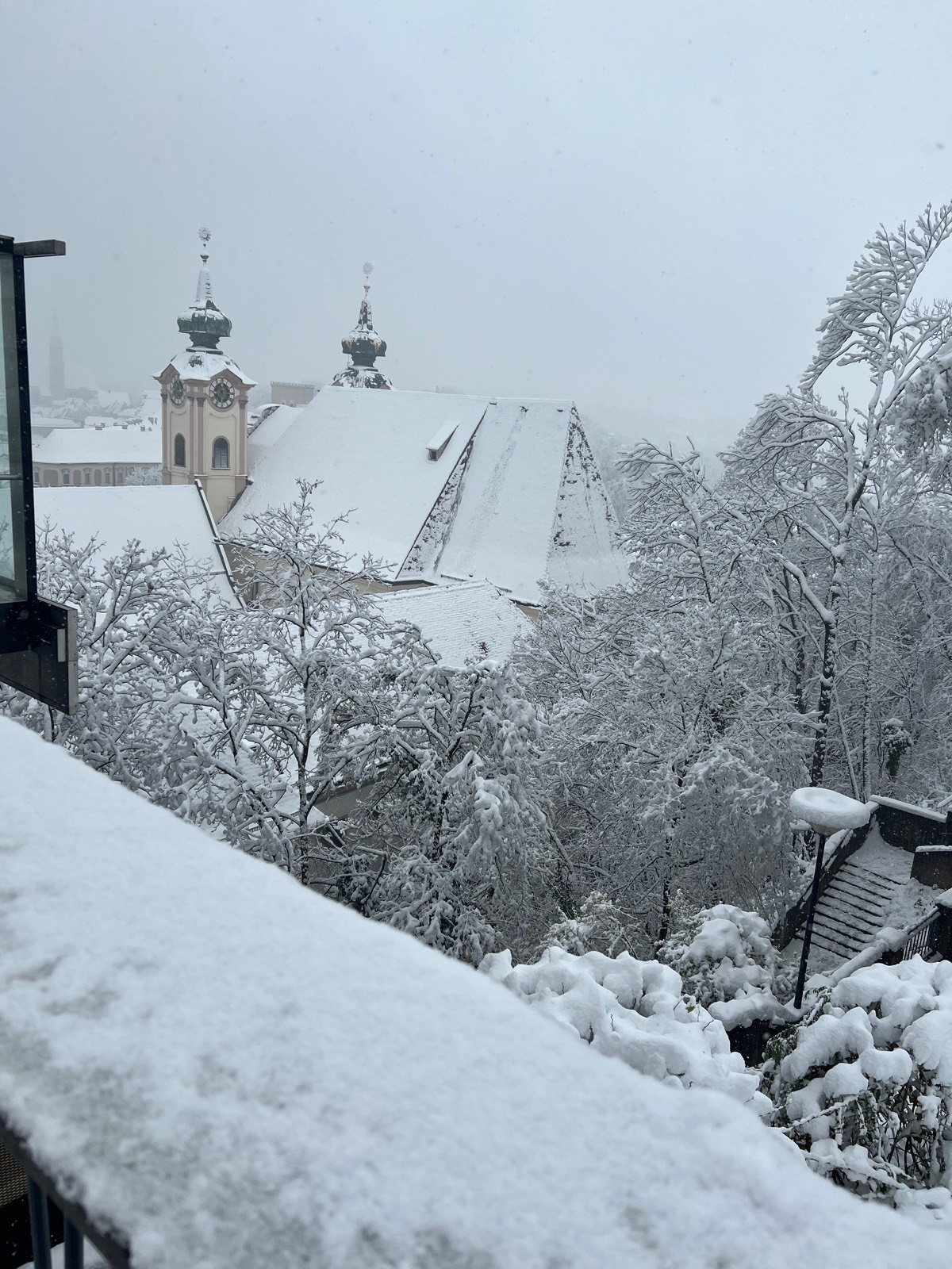 Wintereinbruch: Steyr 2. Dez. 2023